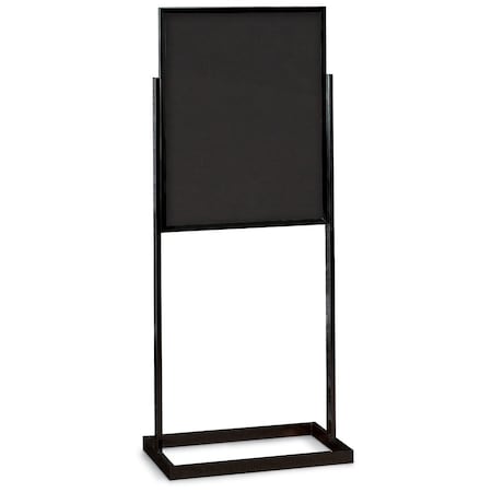 United Visual Products Sliding Door Indoor Enclosed Corkboard, 4 UV9025ACS4824-BLACK-BUFF